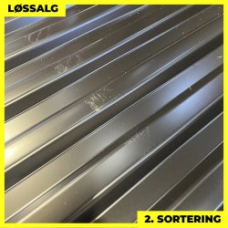 Trapezplade MTP 20 - 2. sortering - 3000 mm - Sort