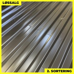 Trapezplade MTP 20 - 2. sortering - 3000 mm - Sort