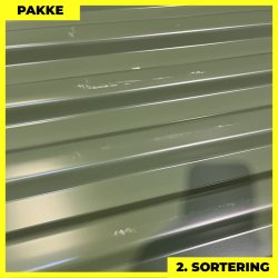 Trapezplade MTP 20 - 2. sortering - 8 stk. af 3000 mm - Olivengr�n - 24 m�