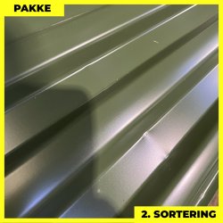 Trapezplade MTP 20 - 2. sortering - 8 stk. af 3000 mm - Olivengr�n - 24 m�