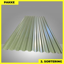 Trapezplade MTP 20 - 2. sortering - 8 stk. af 3000 mm - Olivengr�n - 24 m�