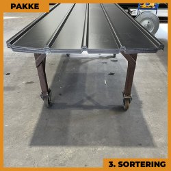 Pandeplade MTP 20/220 - 3. sortering - 20 stk. af 3000 mm - Sort - 64,8 m�