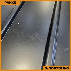 Pandeplade MTP 20/220 - 3. sortering - 20 stk. af 3000 mm - Sort - 64,8 m�