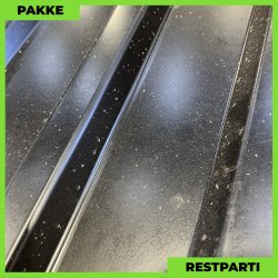 Trapezplade MTP 21 - Restparti - 6 stk. af 3750 mm - 0,4 mm - Sort - 23,2 m&sup2;