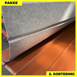 Pandeplade MTP 20/220 m/ dug - 2. sortering - 7 stk. af 3000 mm - Teglr�d - 22,6 m�