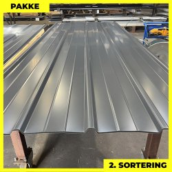 Pandeplade MTP 20/220 - 2. sortering - 7 stk. af 3000 mm - Antracitgr� - 22,6 m�