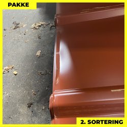 Pandeplade MTP 20/220 - 2. sortering - 11 stk. af 3000 mm - Teglr�d - 35,6 m�
