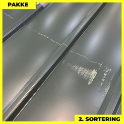 Pandeplade MTP 20/220 m/ dug - 2. sortering - 5 stk. af 3000 mm - Gr�n - 16,2 m�
