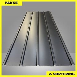 Pandeplade MTP 20/220 m/ dug - 2. sortering - 18 stk. af 3000 mm - Mat Sort - 58,3 m�