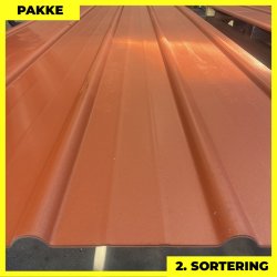 Pandeplade MTP 20/220 - 2. sortering - 3 stk. af 3000 mm - Mat Teglr�d - 9,7 m&sup2;