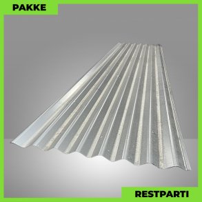 Sinus 35 - Restparti - 5 stk. af 3000-4800 mm - 0,5 mm - M�rk Silver - 18,7 m�