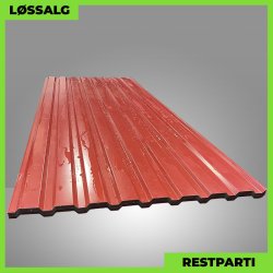 Trapezplade MVP 18 - Restparti - 3000 mm - 0,5 mm - M�rker�d