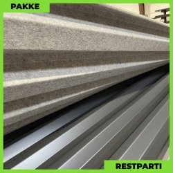 Trapezplade MTP 45 m/ dug - Restparti - 11 stk. af 3000 mm - Grafitgr� - 29,7 m�