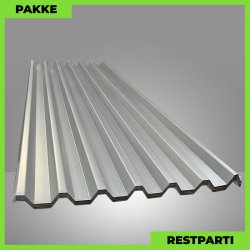 Trapezplade MTP 45 m/ dug - Restparti - 11 stk. af 3000 mm - Grafitgr� - 29,7 m�