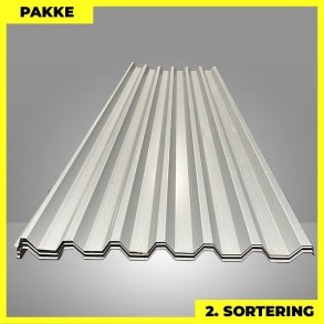 Trapezplade MTP 45 - 2. sortering - 19 stk. af 3000 mm - Silver - 51,3 m�