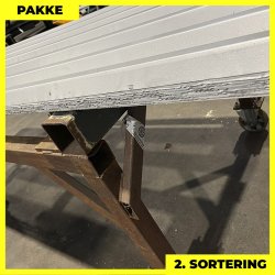 Trapezplade MTP 45 - 2. sortering - 10 stk. af 3000 mm - Mat Silver - 27 m�