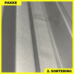 Trapezplade MTP 45 - 2. sortering - 10 stk. af 3000 mm - Mat Silver - 27 m�