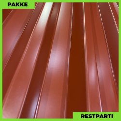 Trapezplade MTP 45 - Restparti - 18 stk. af 3000 mm - 0,5 mm - M�rker�d - 48,6 m�