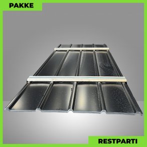 Pandeplade MTP 20/220 - Restparti - 13 stk. af 3000 mm - 0,5 mm - Sort - 42,1 m�