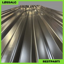 Trapezplade MTP 20 - Restparti - 4000 mm - 0,4 mm - Sort