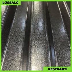 Trapezplade MTP 20 - Restparti - 5200 mm - 0,5 mm - Sort