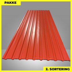 Trapezplade MVP 21 - V�g - 2. sortering - 18 stk. af 3000 mm - Svenskr�d - 55,8 m�