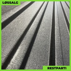 Trapezplade MTP 21 - Restparti - 3000 mm - 0,5 mm - Mat Sort