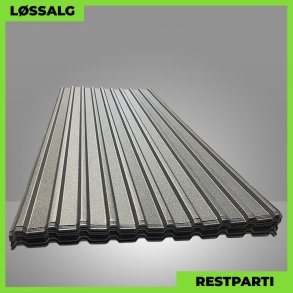 Trapezplade MTP 21 - Restparti - 3000 mm - 0,5 mm - Mat Sort