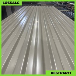 Trapezplade MTP 20 - Restparti - 3000 mm - 0,5 mm - Beige