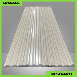 Trapezplade MTP 20 - Restparti - 3000 mm - 0,5 mm - Beige