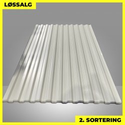 Trapezplade MTP 20 - 2. sortering - 1750 mm - Lysegr