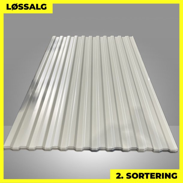 Trapezplade MTP 20 - 2. sortering - 1750 mm - Lysegr