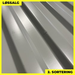 Trapezplade MTP 20 - 2. sortering - 1750 mm - Lysegr