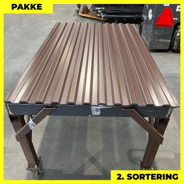 Trapez MTP 20 - 2. sortering - 22 stk. af 2000 mm - Brun - 44 m