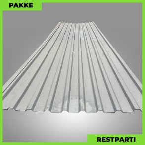 Trapezplade MTP 21 m/ dug - Restparti - 3 stk. af 4500 mm - 0,6 mm - Mat Grafitgr� - 13,9 m�