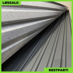 Trapezplade MTP 21 m/ dug - Restparti - 0,6 mm - Grafitgr Mat