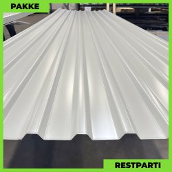 Trapezplade MTP 21 m/ dug - Restparti - 10 stk. af 4250 mm - Lysegr - 43,9 m&sup2;