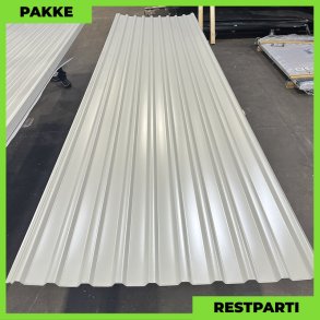 Trapezplade MTP 21 m/ dug - Restparti - 10 stk. af 4250 mm - Lysegr - 43,9 m²