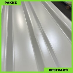 Trapezplade MTP 21 m/ dug - Restparti - 10 stk. af 4250 mm - Lysegr - 43,9 m&sup2;