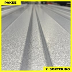 Pandeplade MTP 20/220 - 2. sortering - 4 stk. af 3000 mm - Aluzink - 12,9 m&sup2;