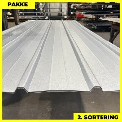 Pandeplade MTP 20/220 - 2. sortering - 4 stk. af 3000 mm - Aluzink - 12,9 m&sup2;