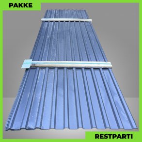Trapezplade MTP 21 - Restparti - 25 stk. af 3500 mm - 0,4 mm - Antracitgr� - 90,5 m�