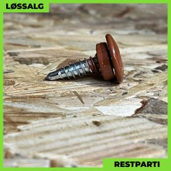 Overlapskrue - 4,8x20 mm - TTAP Torx - RAL 8004 Teglrd - 100 stk.