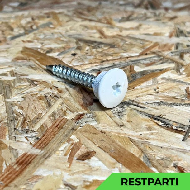 Montageskrue - 4,8x35 mm - TTAP Torx - RAL 9010 Hvid - 100 stk.