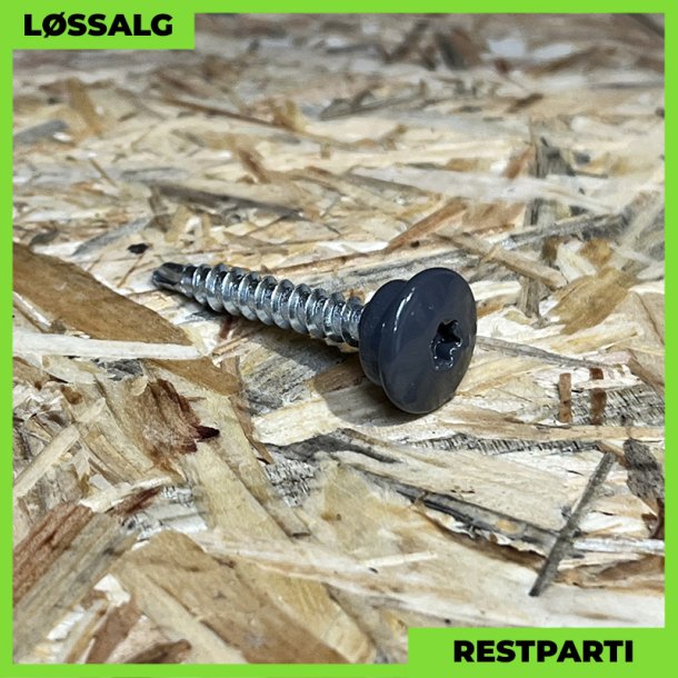 Montageskrue - 4,8x35 mm - TTAP Torx - RAL 7024 Grafitgr - 100 stk.