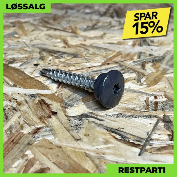 Montageskrue - 4,8x35 mm - TTAP Torx - RAL 7024 Grafitgr - 100 stk.