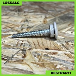 Montageskrue - 4,8x35 mm - TTAP Torx - RAL 7044 Lysegr - 100 stk.