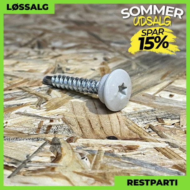 Montageskrue - 4,8x35 mm - TTAP Torx - RAL 7044 Lysegr - 100 stk.