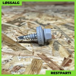 Overlapskrue - 4,8x20 mm - Farmer - RAL 7040 Lysegr - 100 stk.