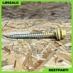 Montageskrue - 4,8x60 mm - Farmer - RAL 1002 Gul - 100 stk.